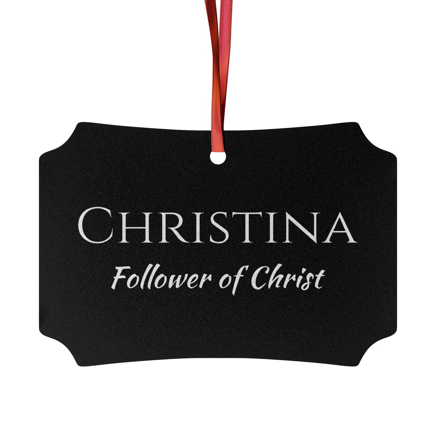 Christina - Elegant Custom Name Meaning Ornament
