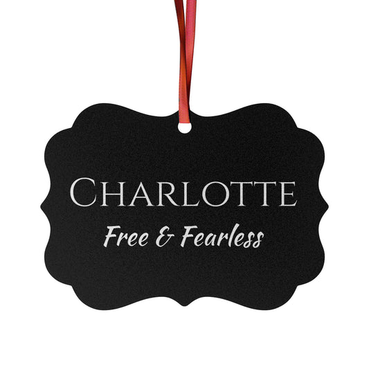 Charlotte - Elegant Custom Name Meaning Ornament
