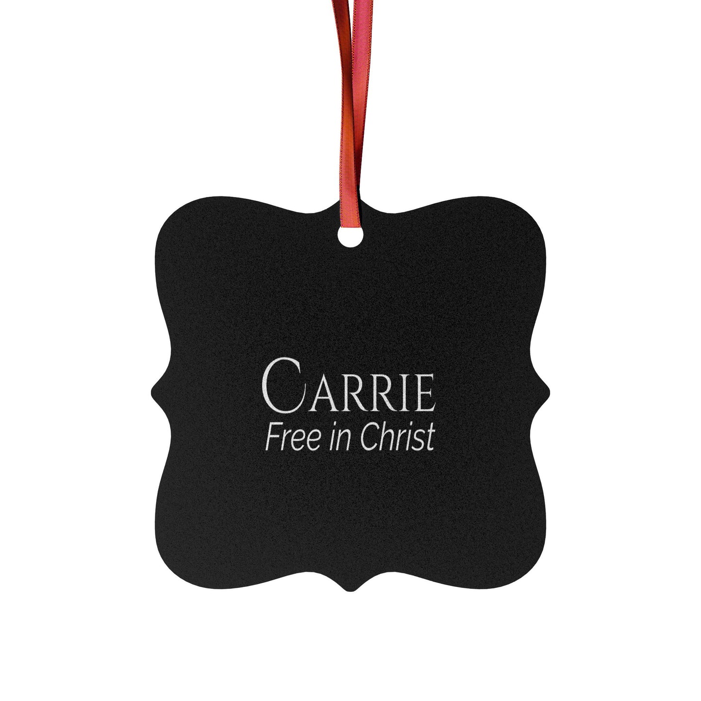 Carrie - Elegant Custom Name Meaning Ornament