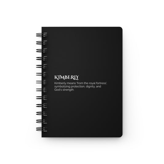 Kimberly - Custom Name Meaning Journal and Poem Black
