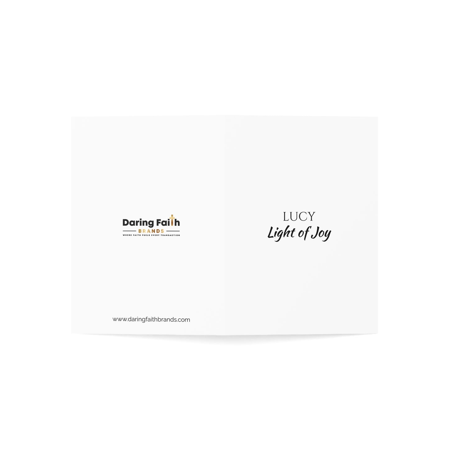 Lucy - Personalized Name Meaning Card with Poem