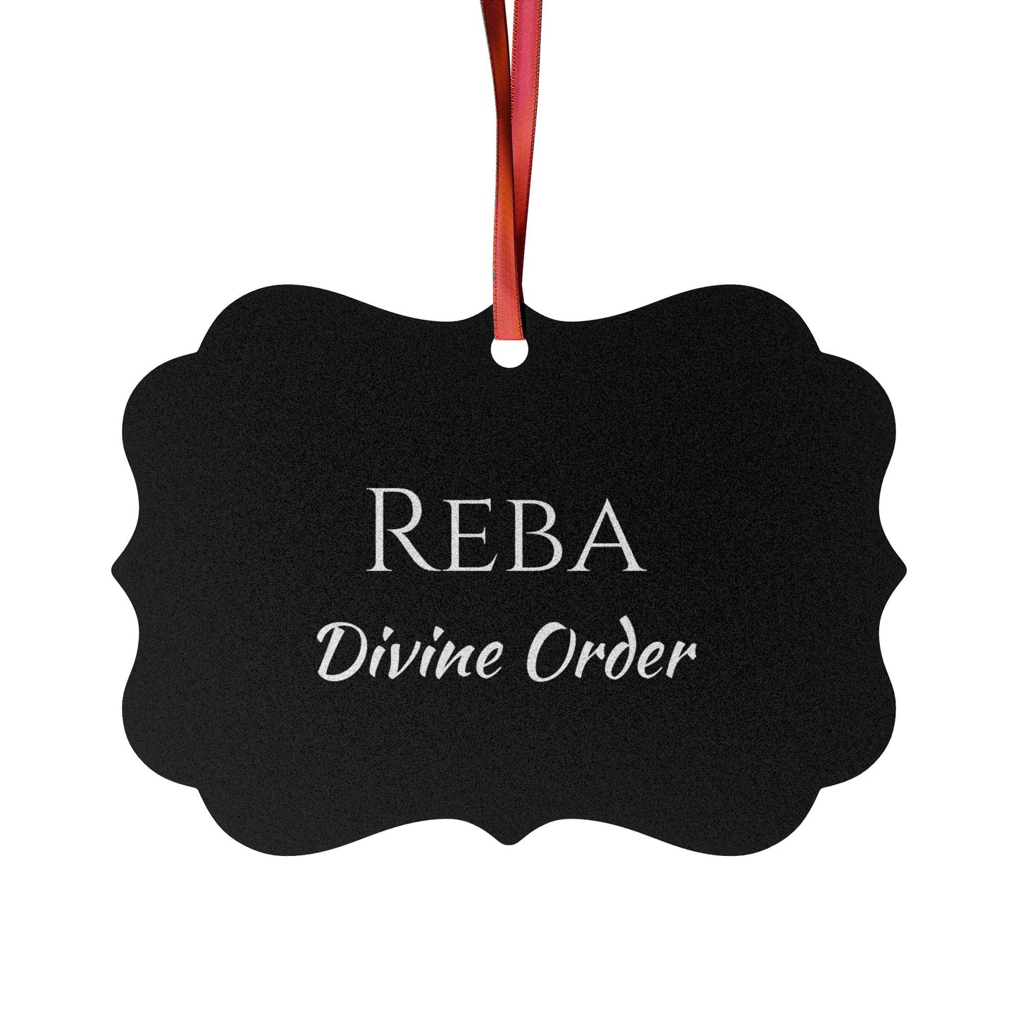Reba - Elegant Custom Name Meaning Ornament