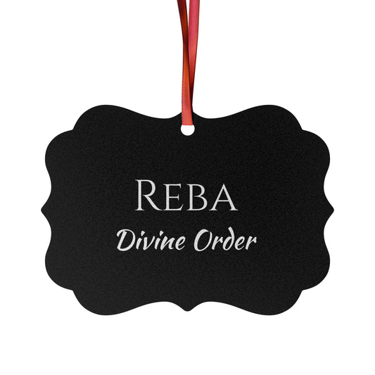 Reba - Elegant Custom Name Meaning Ornament