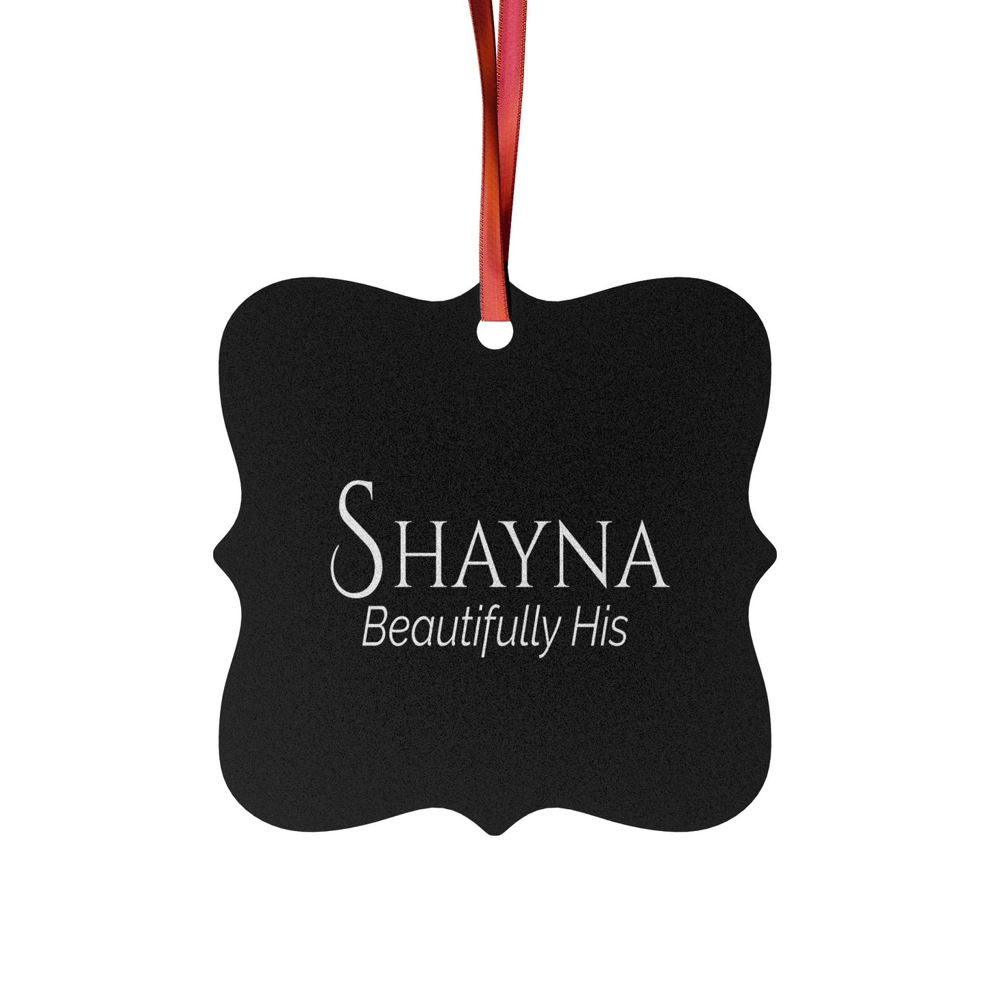Shayna - Elegant Custom Name Meaning Ornament