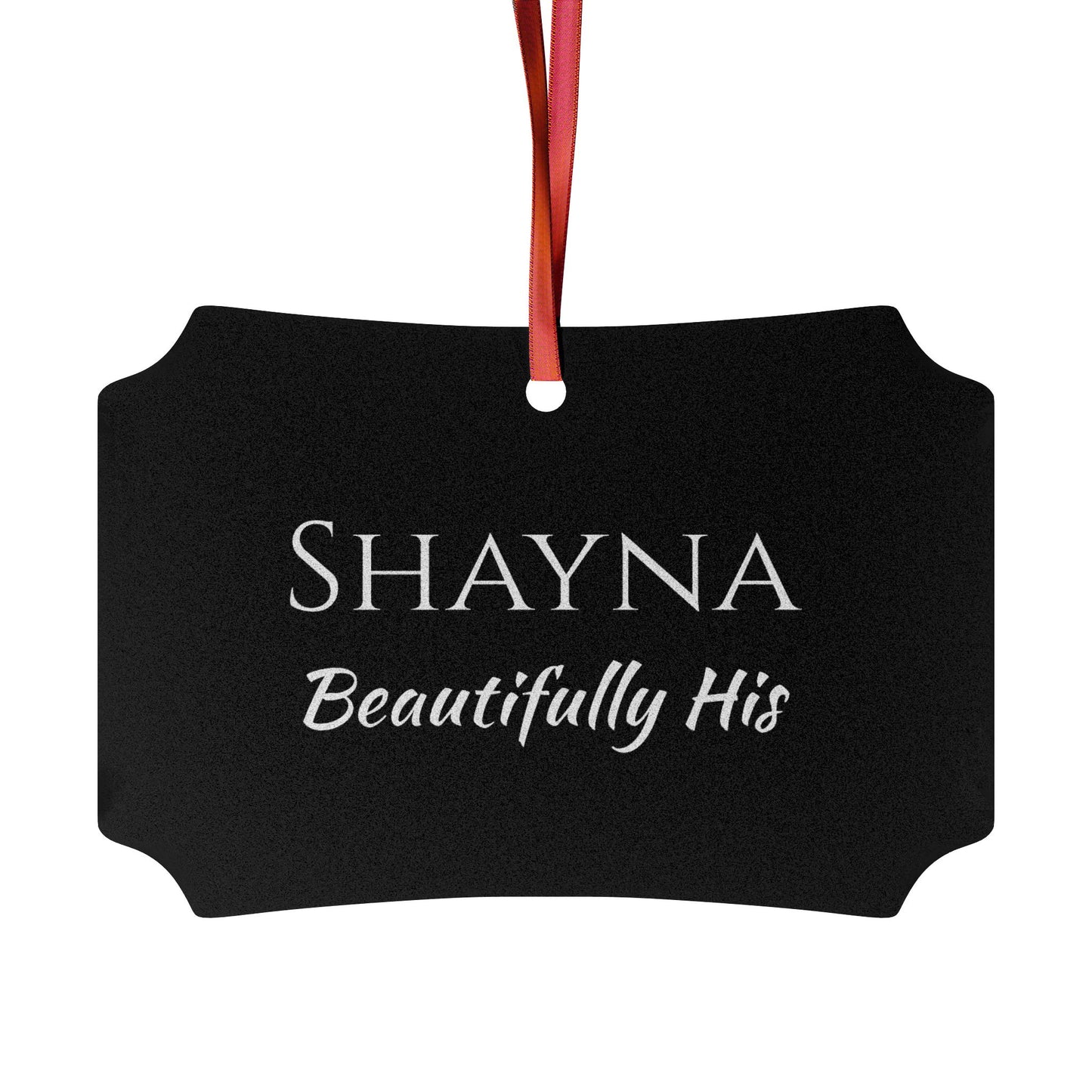Shayna - Elegant Custom Name Meaning Ornament