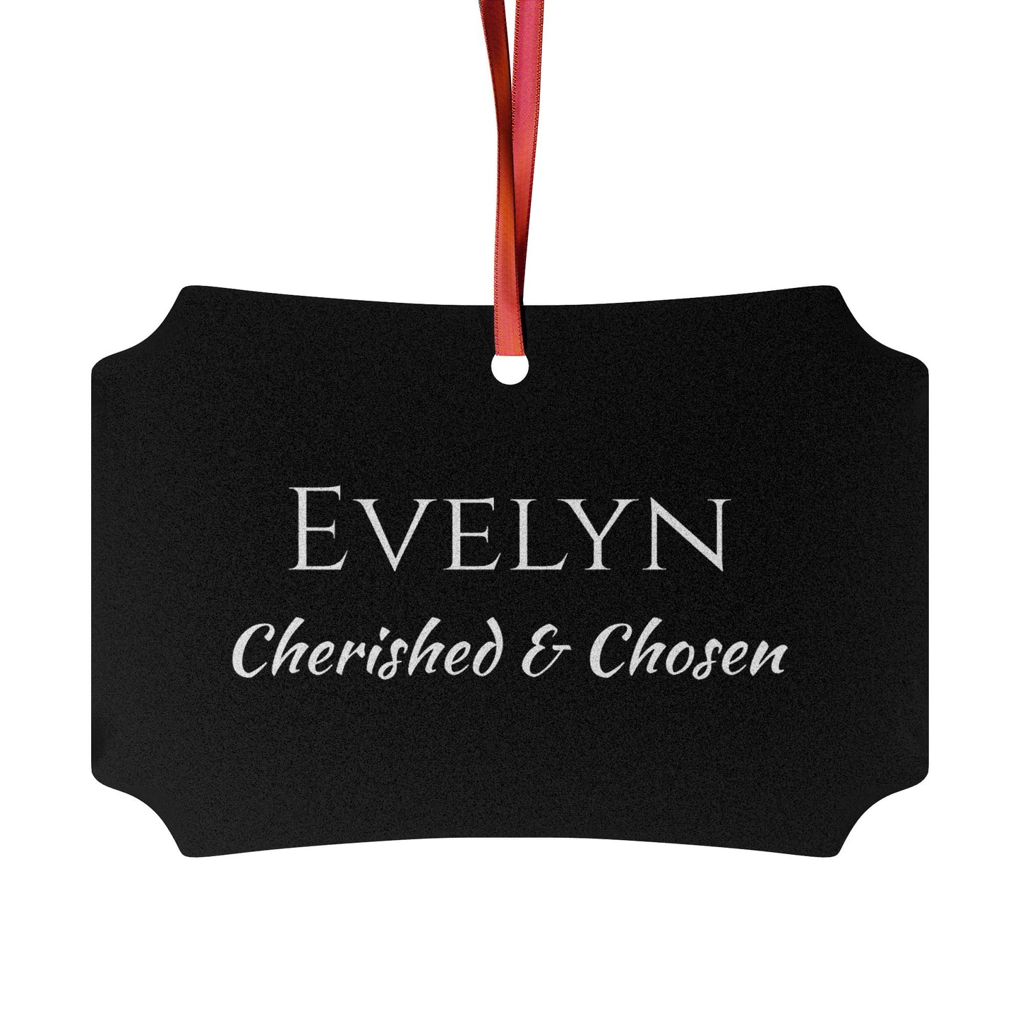 Evelyn - Elegant Custom Name Meaning Ornament