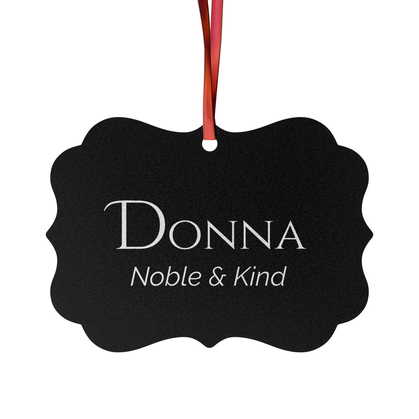 Donna - Elegant Custom Name Meaning Ornament