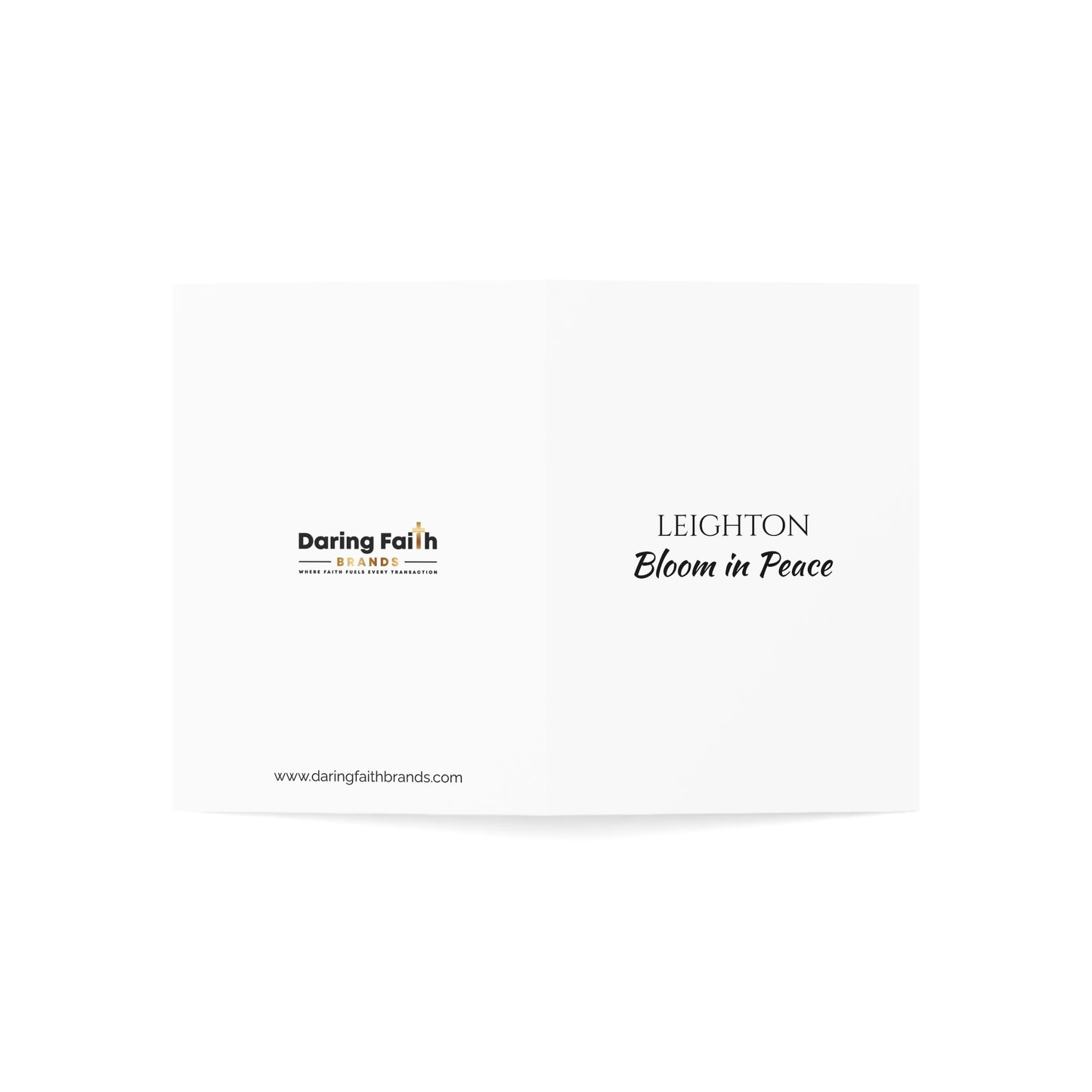 Leighton - Personalized Name Meaning Card with Poem