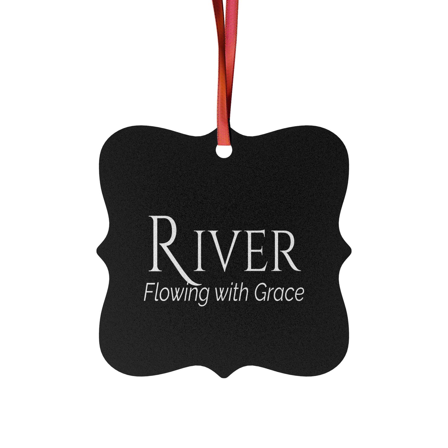 River - Elegant Custom Name Meaning Ornament