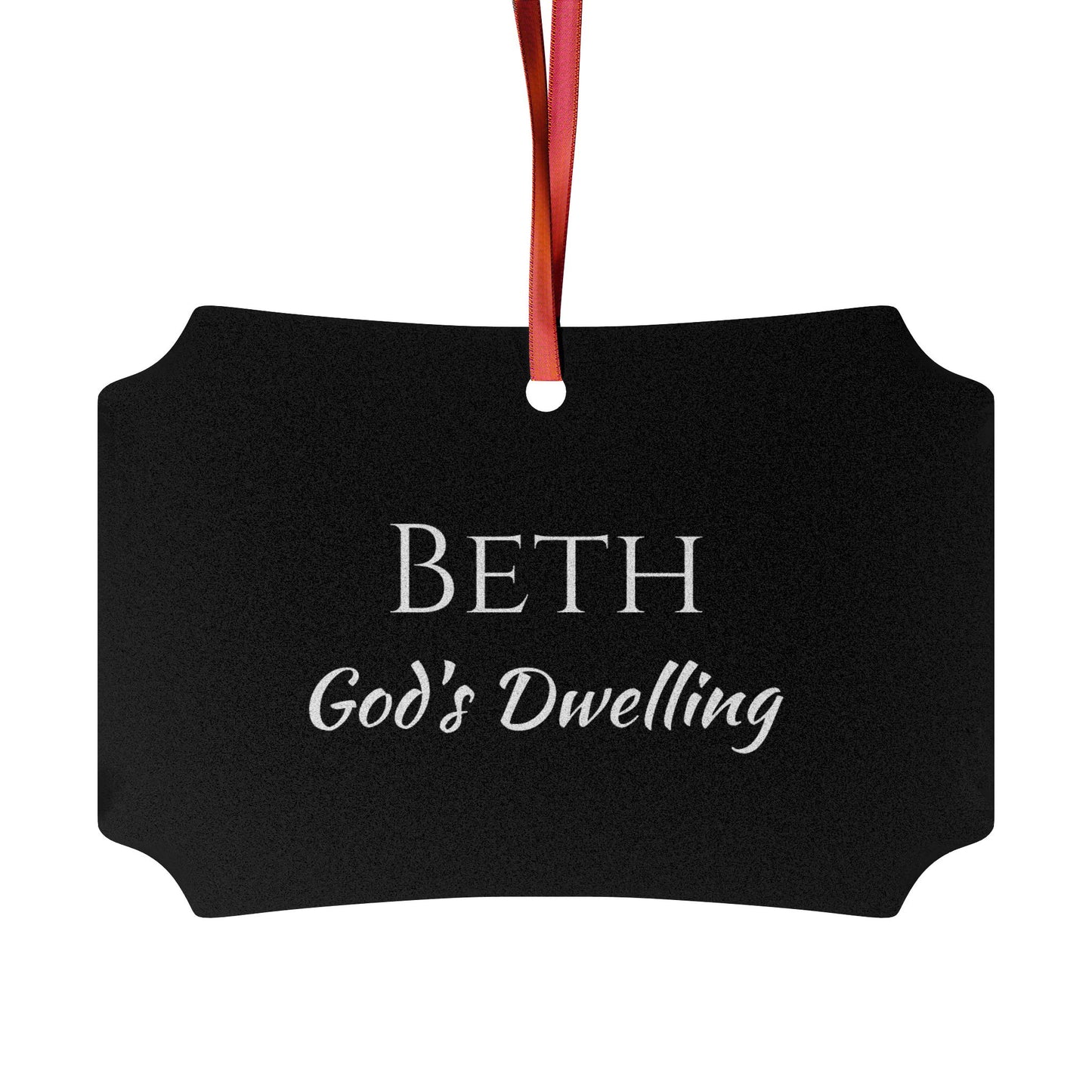 Beth - Elegant Custom Name Meaning Ornament