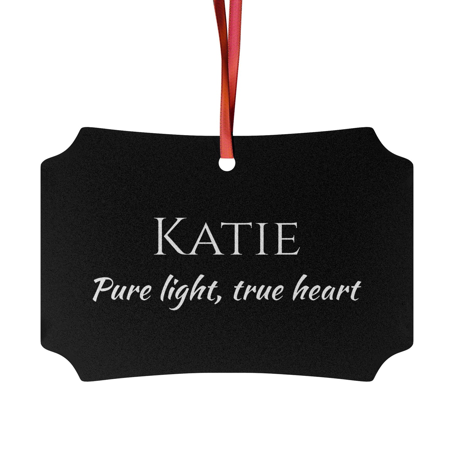 Katie - Elegant Custom Name Meaning Ornament