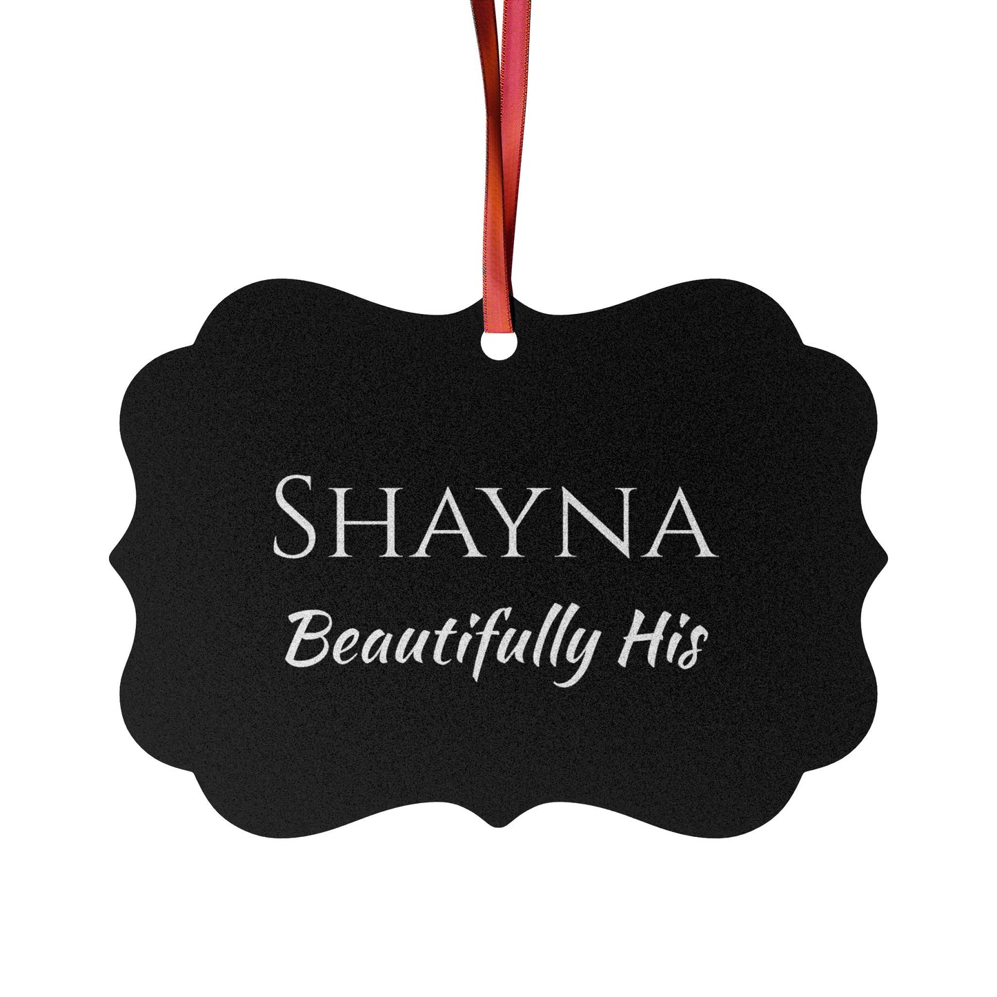 Shayna - Elegant Custom Name Meaning Ornament