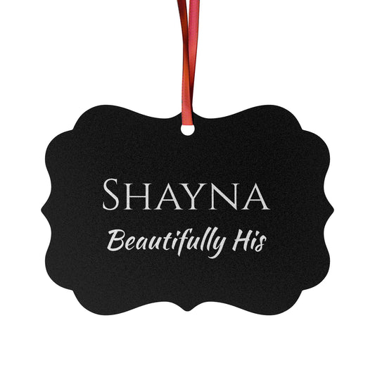 Shayna - Elegant Custom Name Meaning Ornament