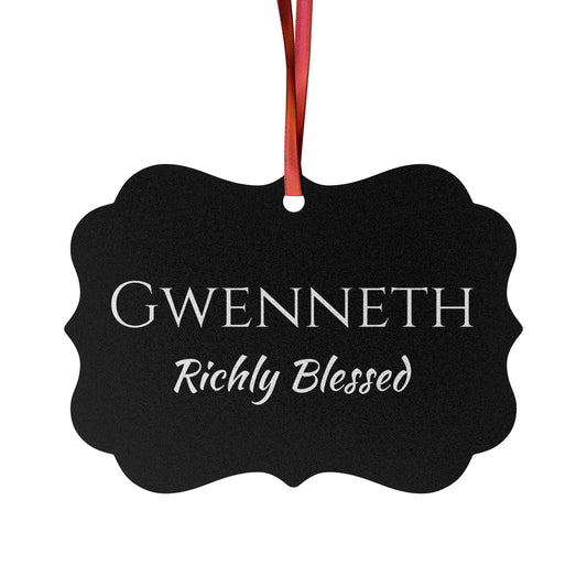 Gwenneth - Elegant Custom Name Meaning Ornament