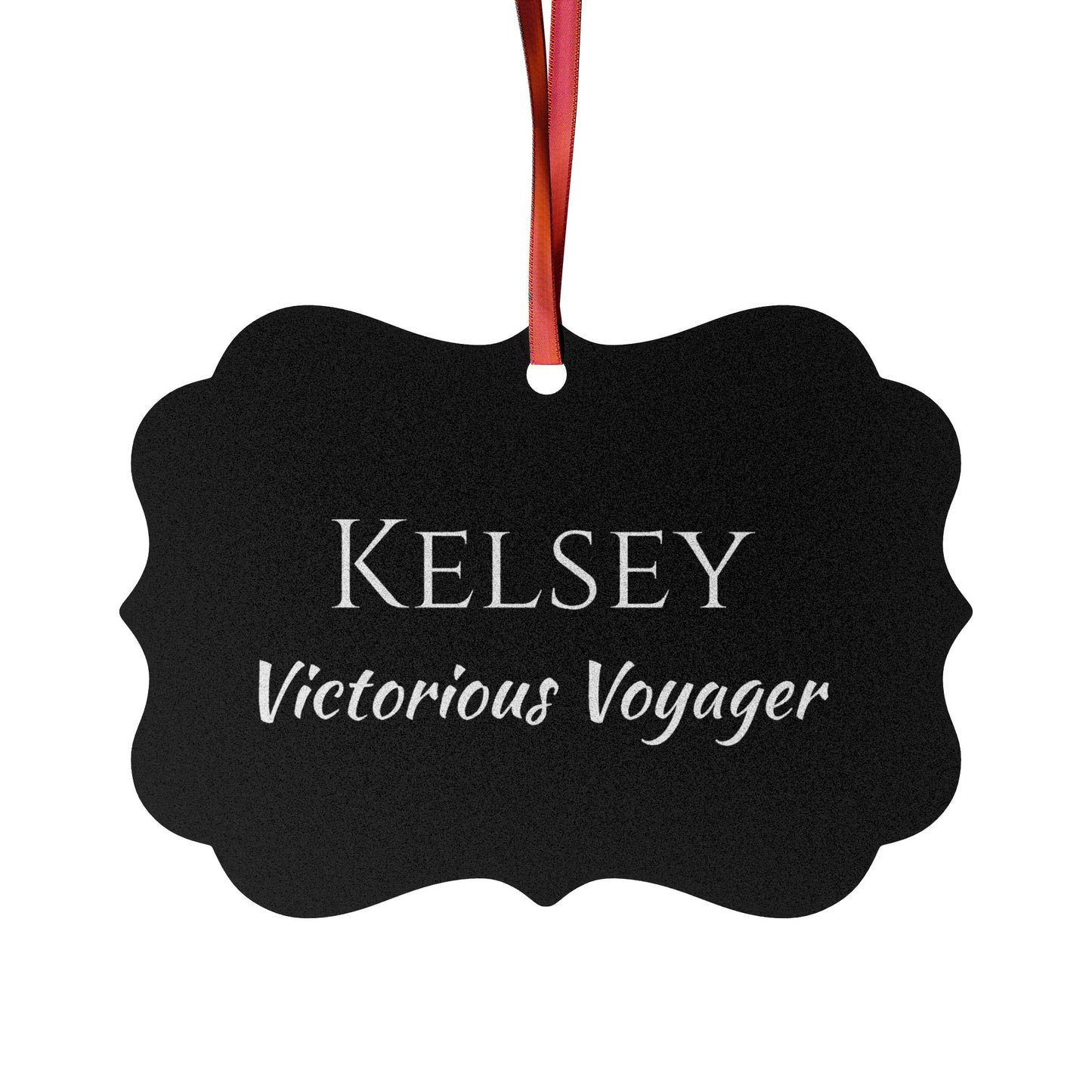 Kelsey - Elegant Custom Name Meaning Ornament