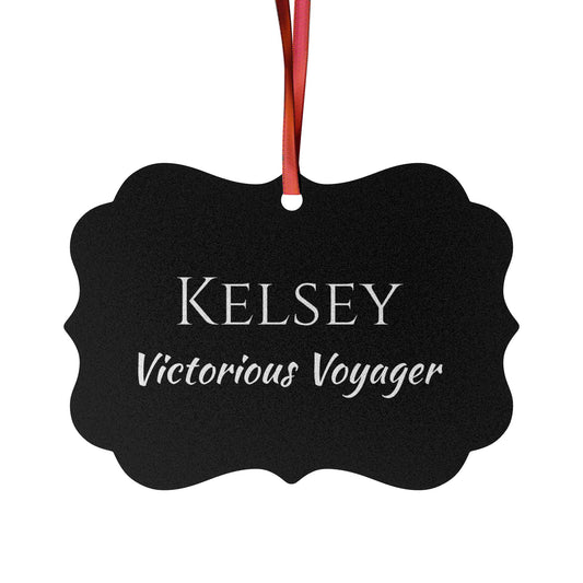 Kelsey - Elegant Custom Name Meaning Ornament