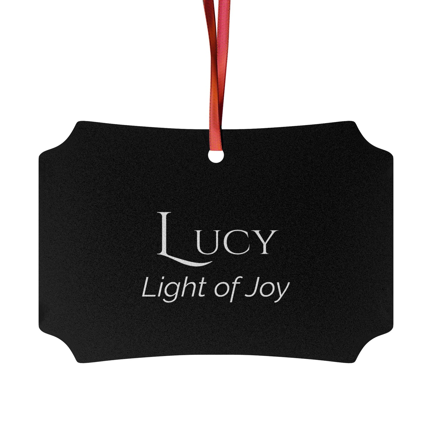 Lucy - Elegant Custom Name Meaning Ornament