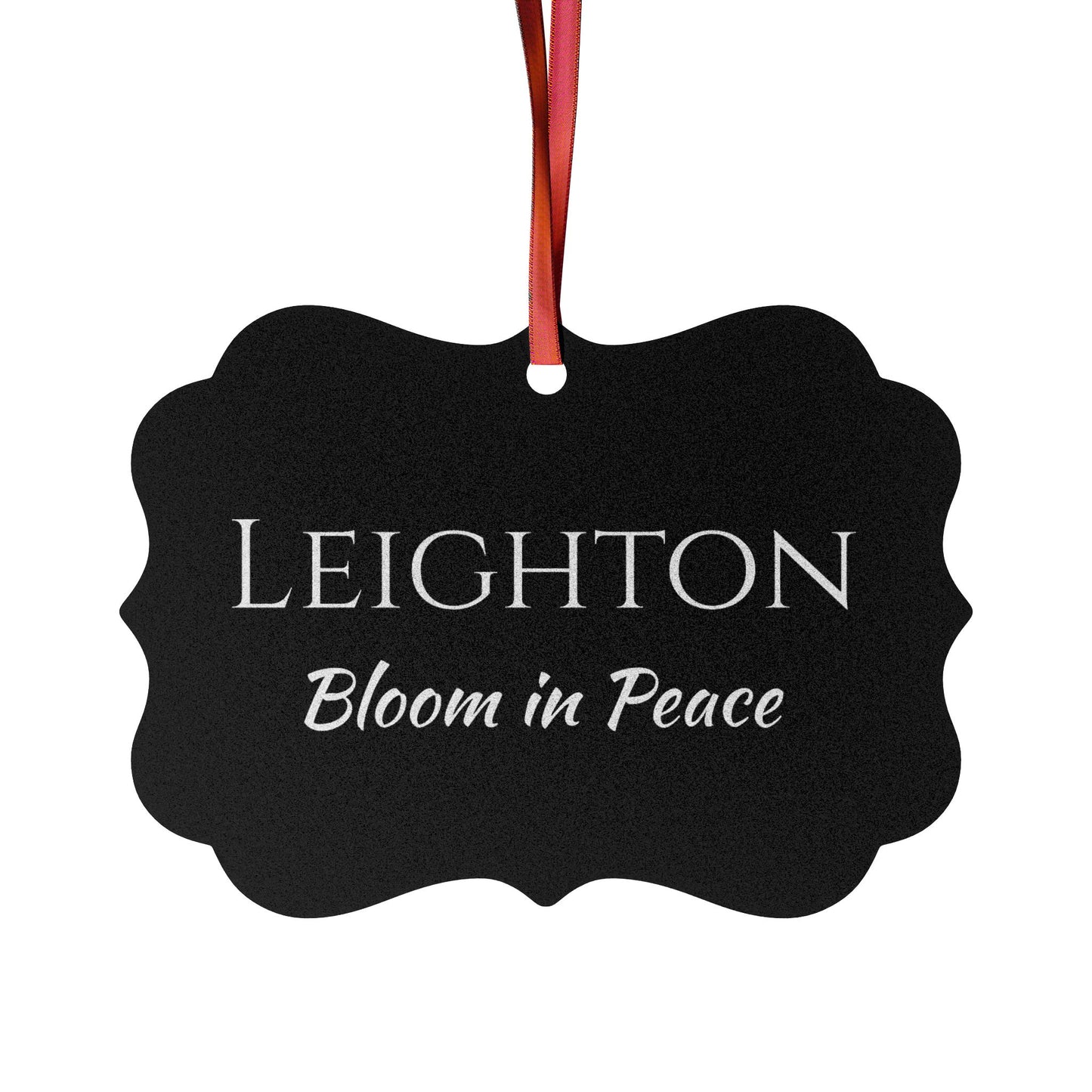 Leighton - Elegant Custom Name Meaning Ornament