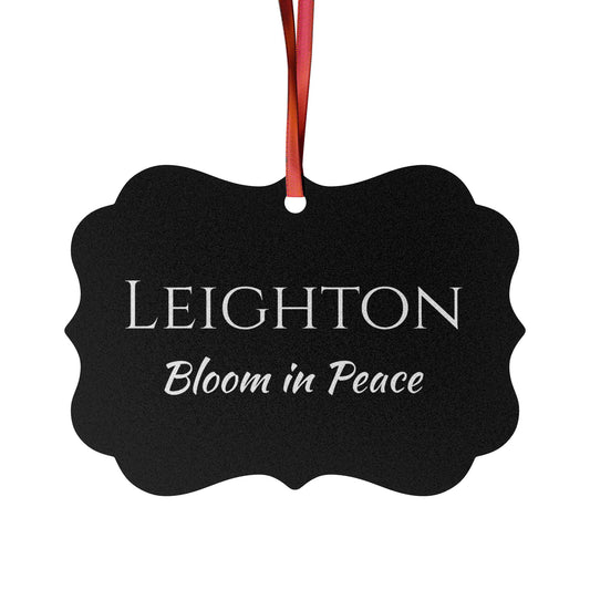 Leighton - Elegant Custom Name Meaning Ornament