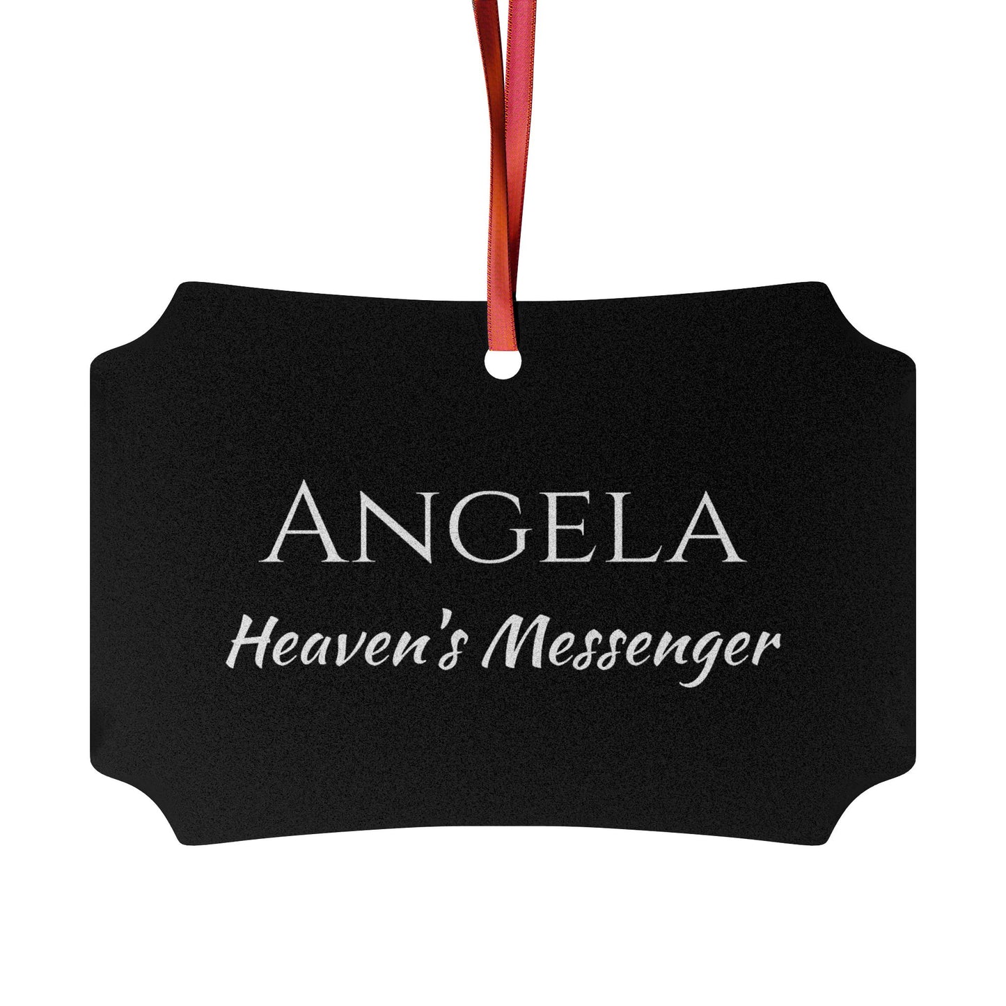 Angela - Elegant Custom Name Meaning Ornament