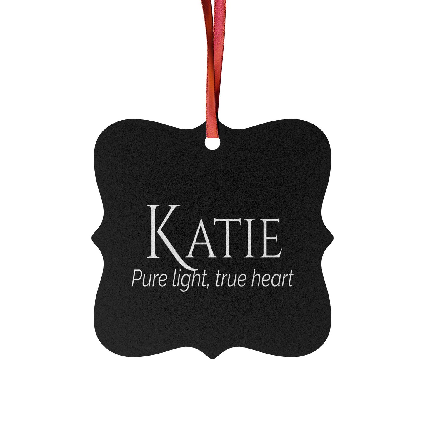 Katie - Elegant Custom Name Meaning Ornament
