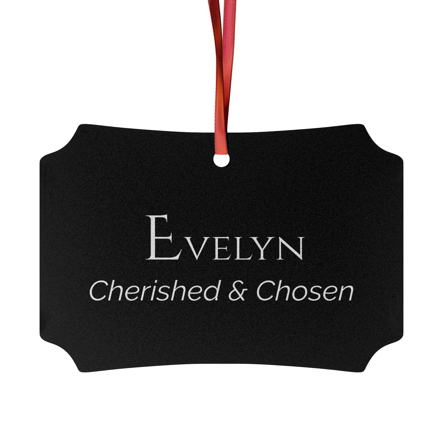 Evelyn - Elegant Custom Name Meaning Ornament