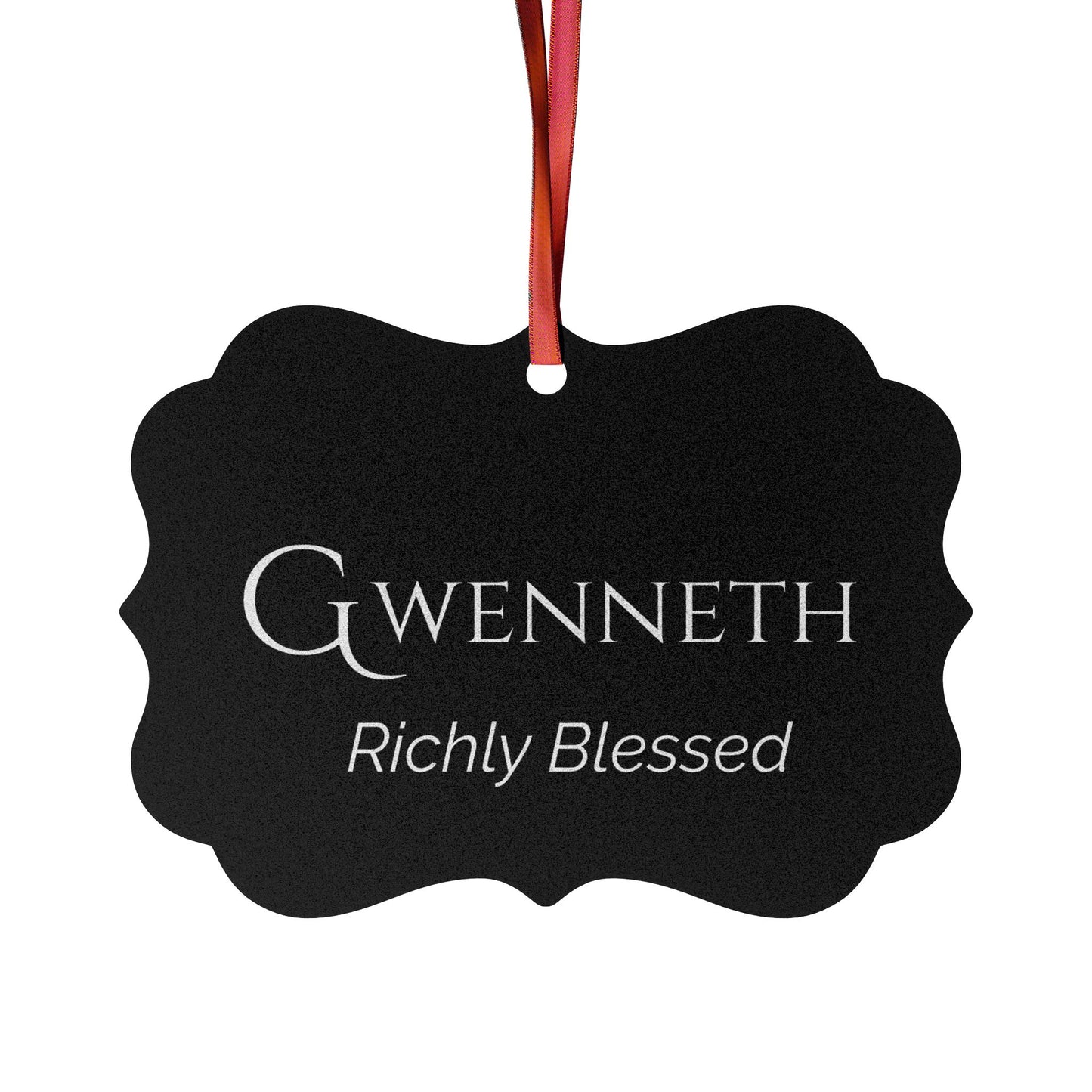 Gwenneth - Elegant Custom Name Meaning Ornament