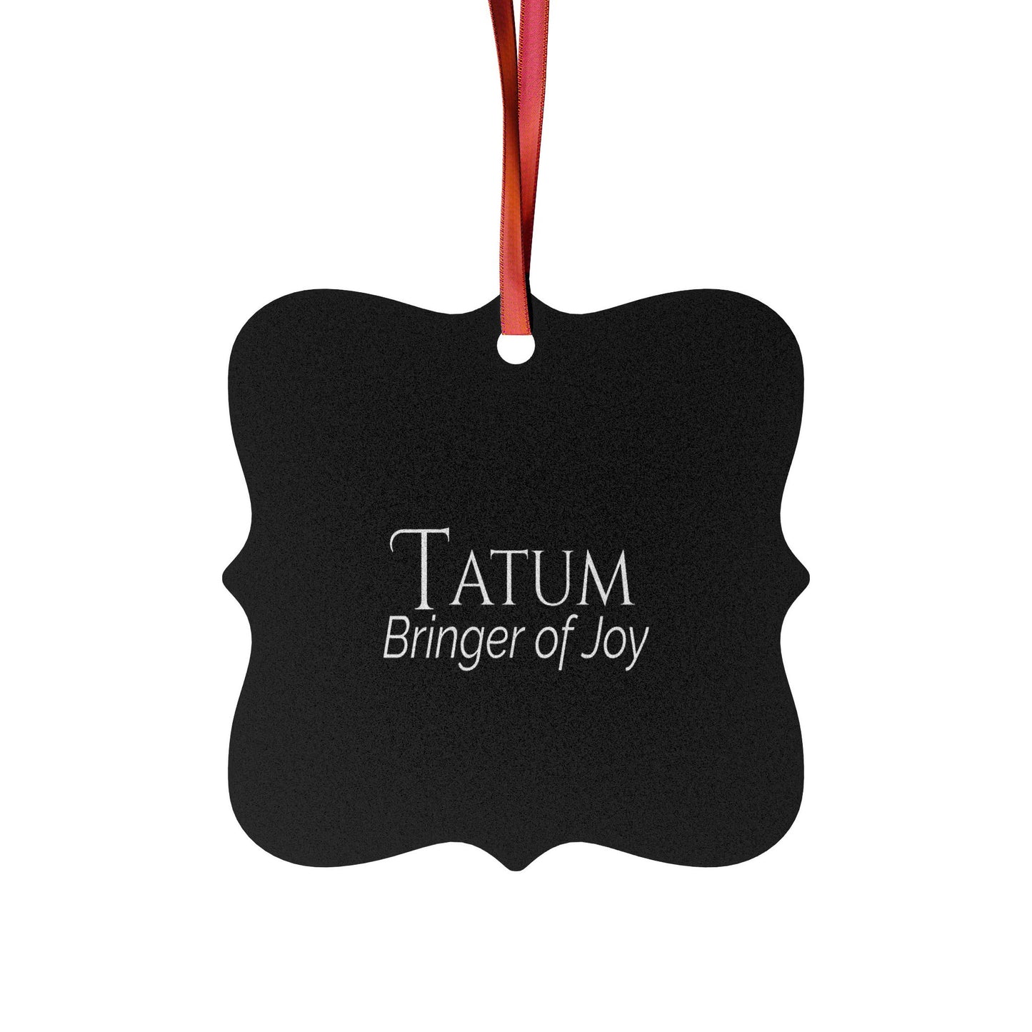 Tatum - Elegant Custom Name Meaning Ornament