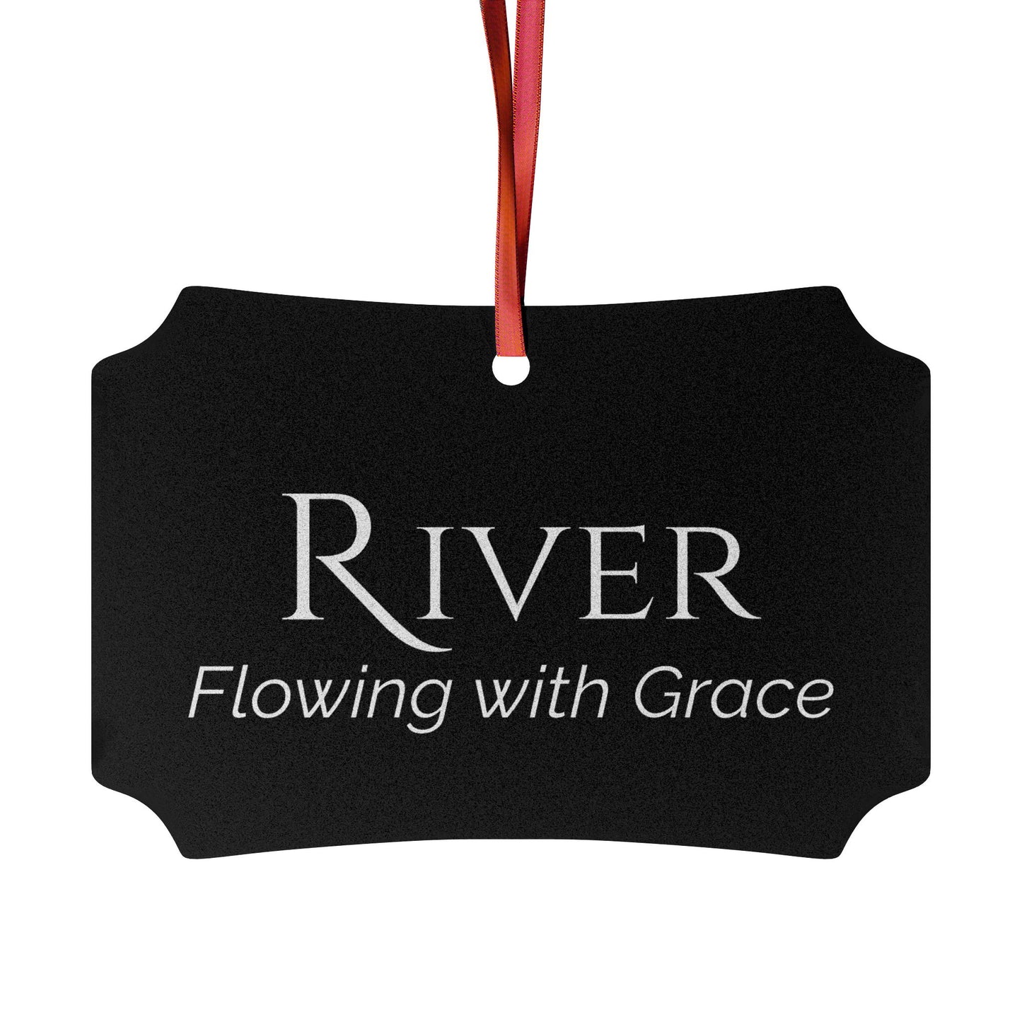 River - Elegant Custom Name Meaning Ornament