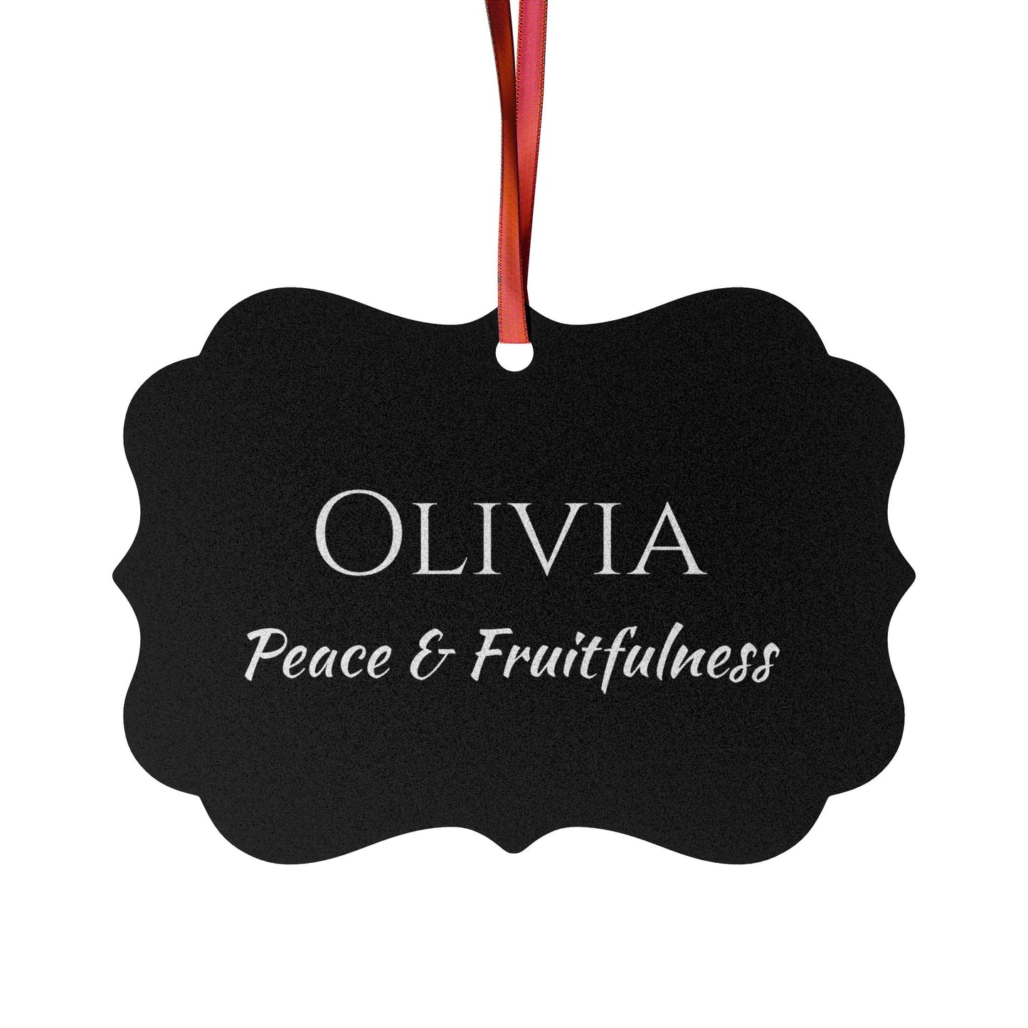 Olivia - Elegant Custom Name Meaning Ornament