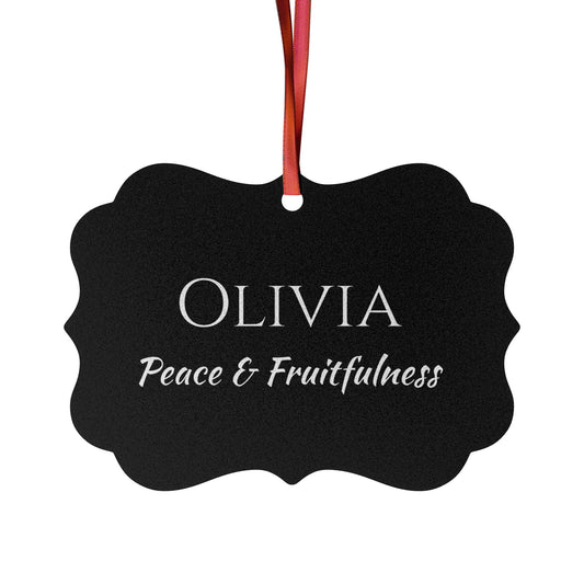 Olivia - Elegant Custom Name Meaning Ornament