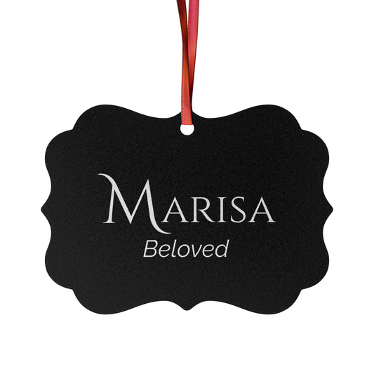 Marisa - Elegant Custom Name Meaning Ornament