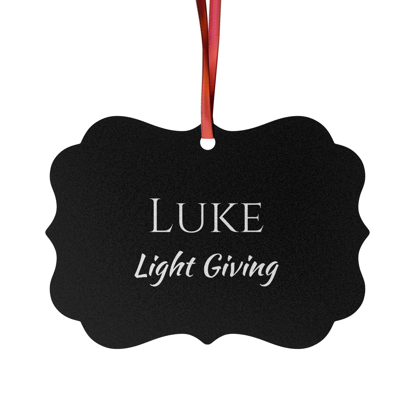 Luke - Elegant Custom Name Meaning Ornament