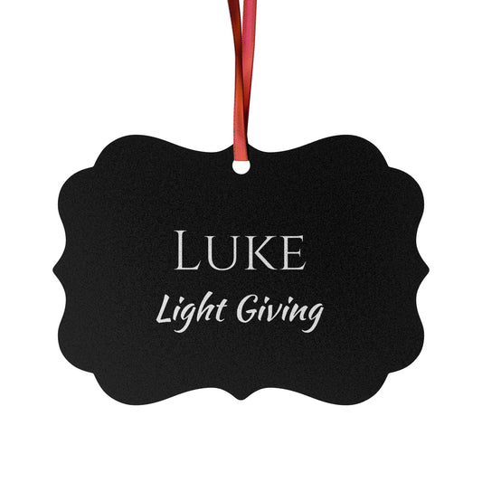 Luke - Elegant Custom Name Meaning Ornament