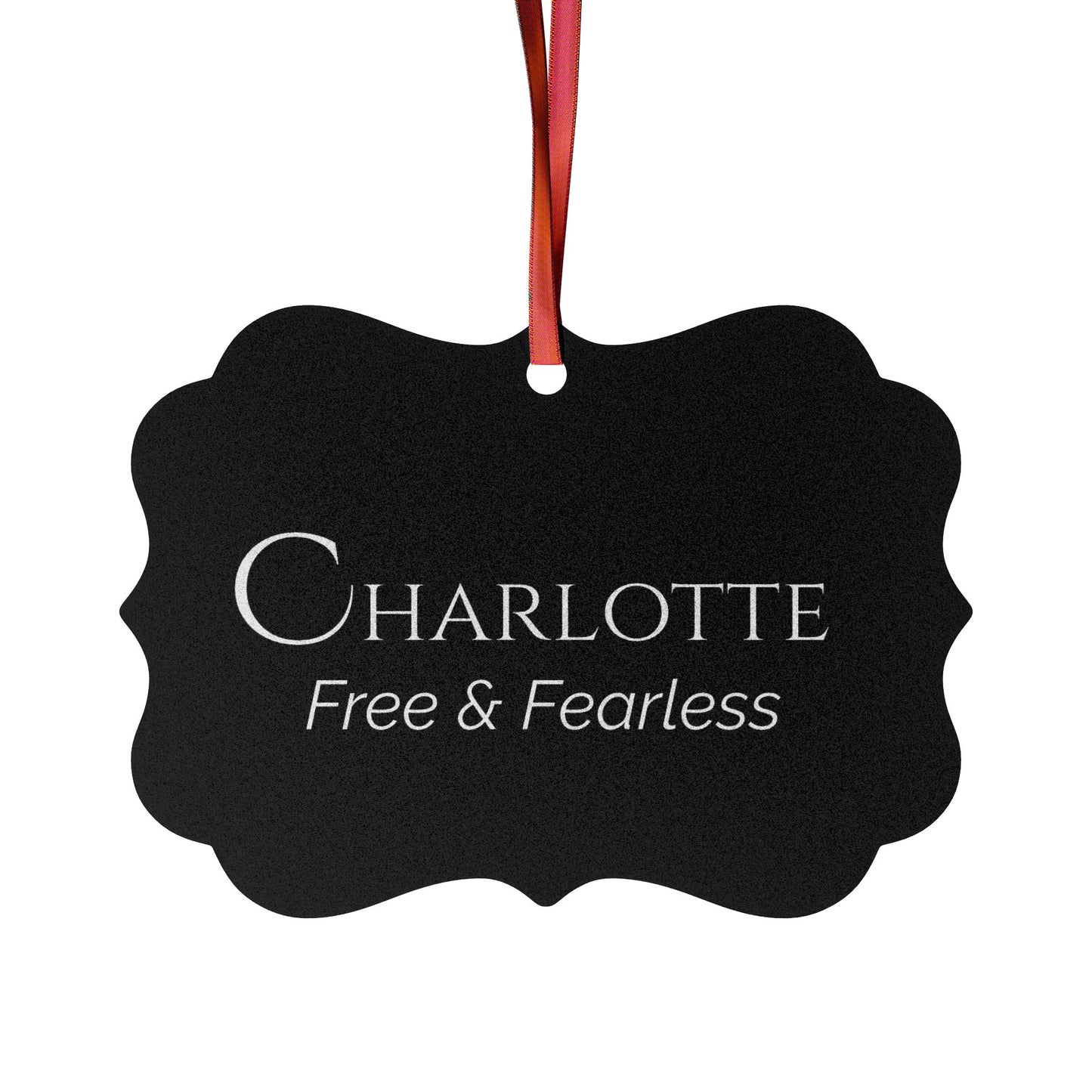 Charlotte - Elegant Custom Name Meaning Ornament