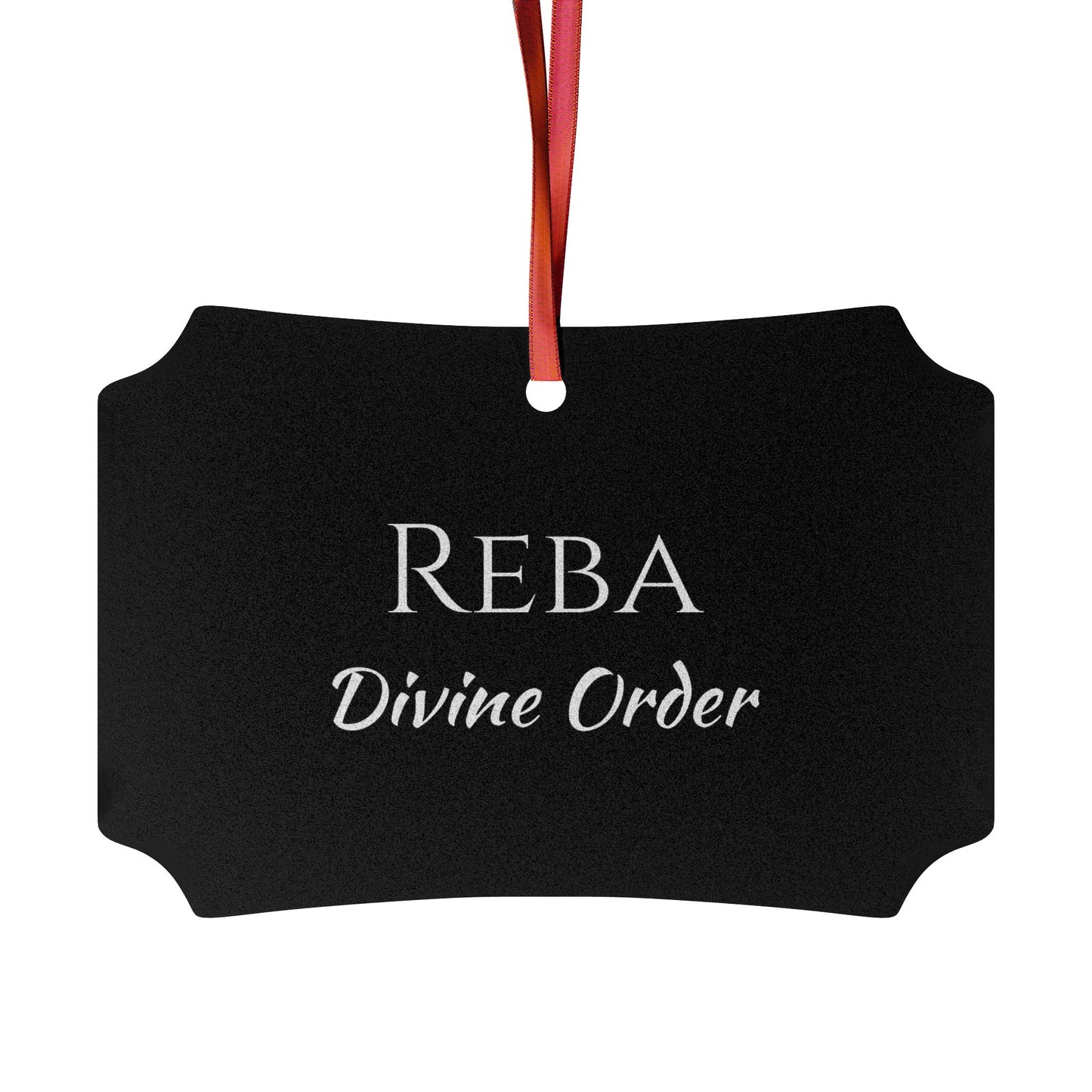 Reba - Elegant Custom Name Meaning Ornament