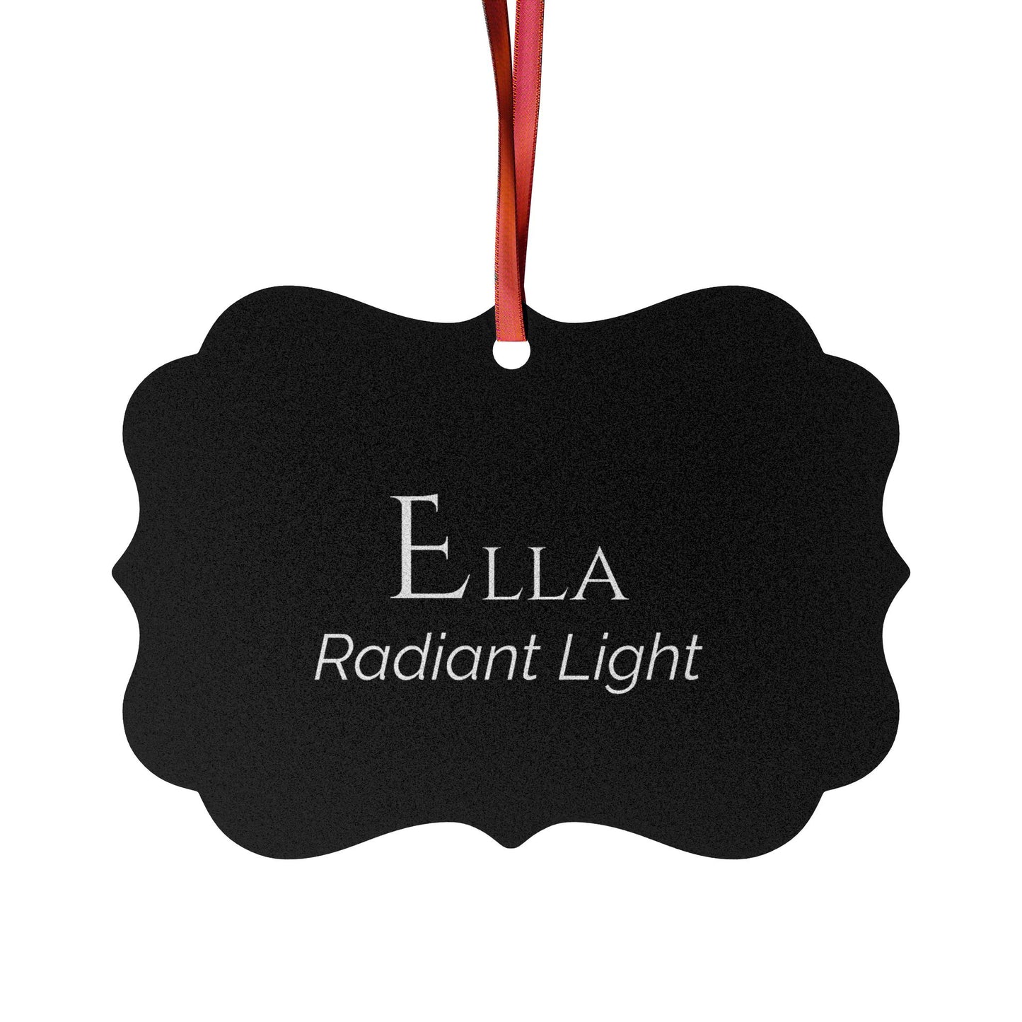 Ella - Elegant Custom Name Meaning Ornament