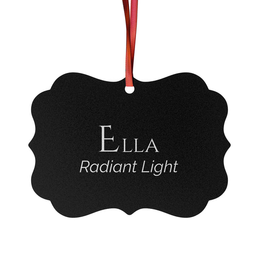 Ella - Elegant Custom Name Meaning Ornament