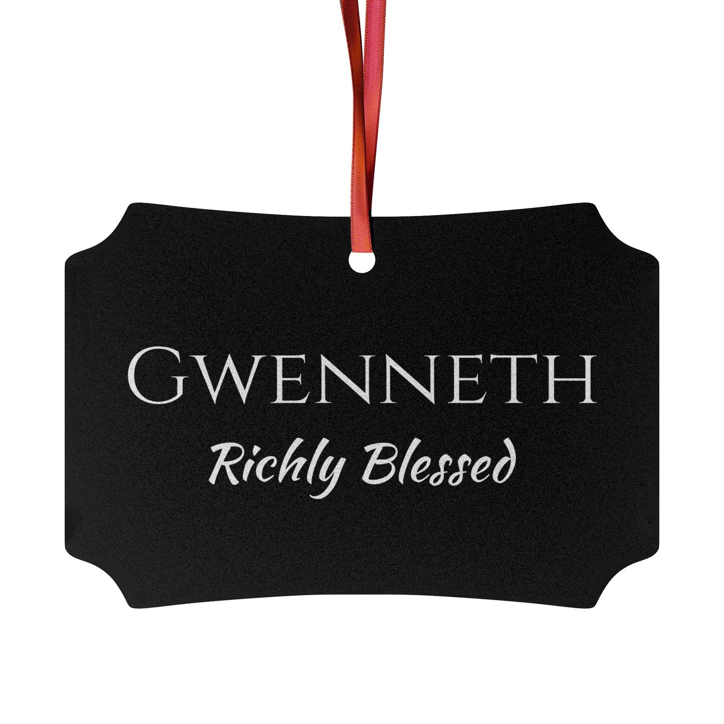 Gwenneth - Elegant Custom Name Meaning Ornament