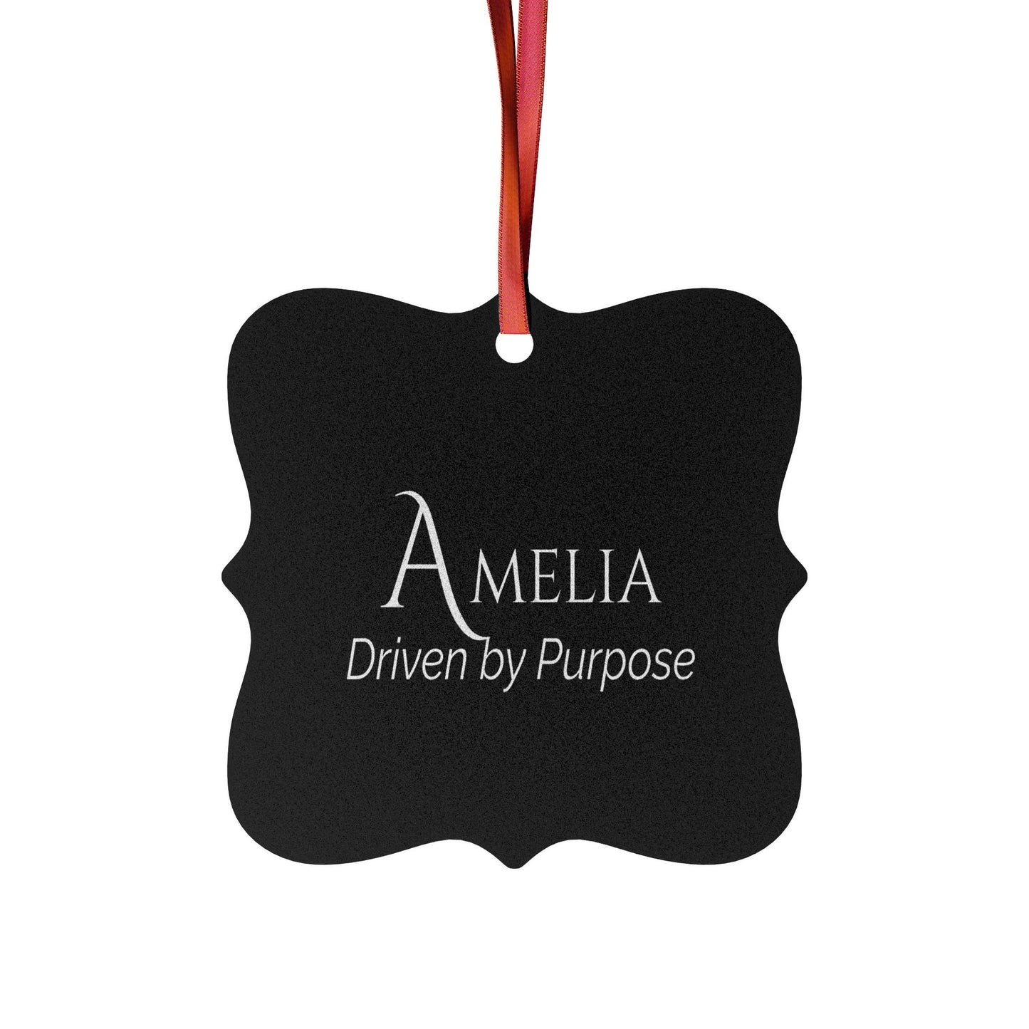 Amelia - Elegant Custom Name Meaning Ornament