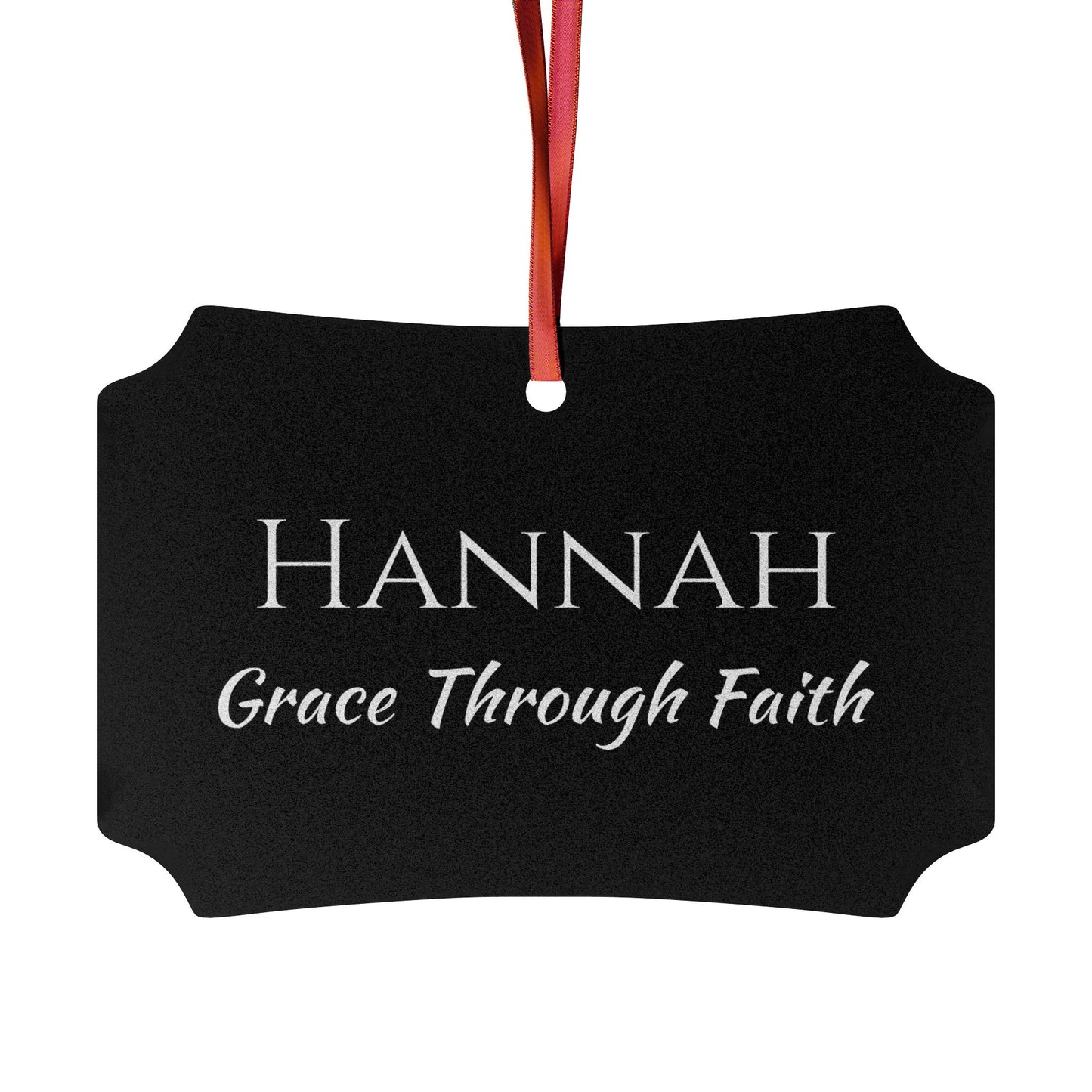 Hannah - Elegant Custom Name Meaning Ornament