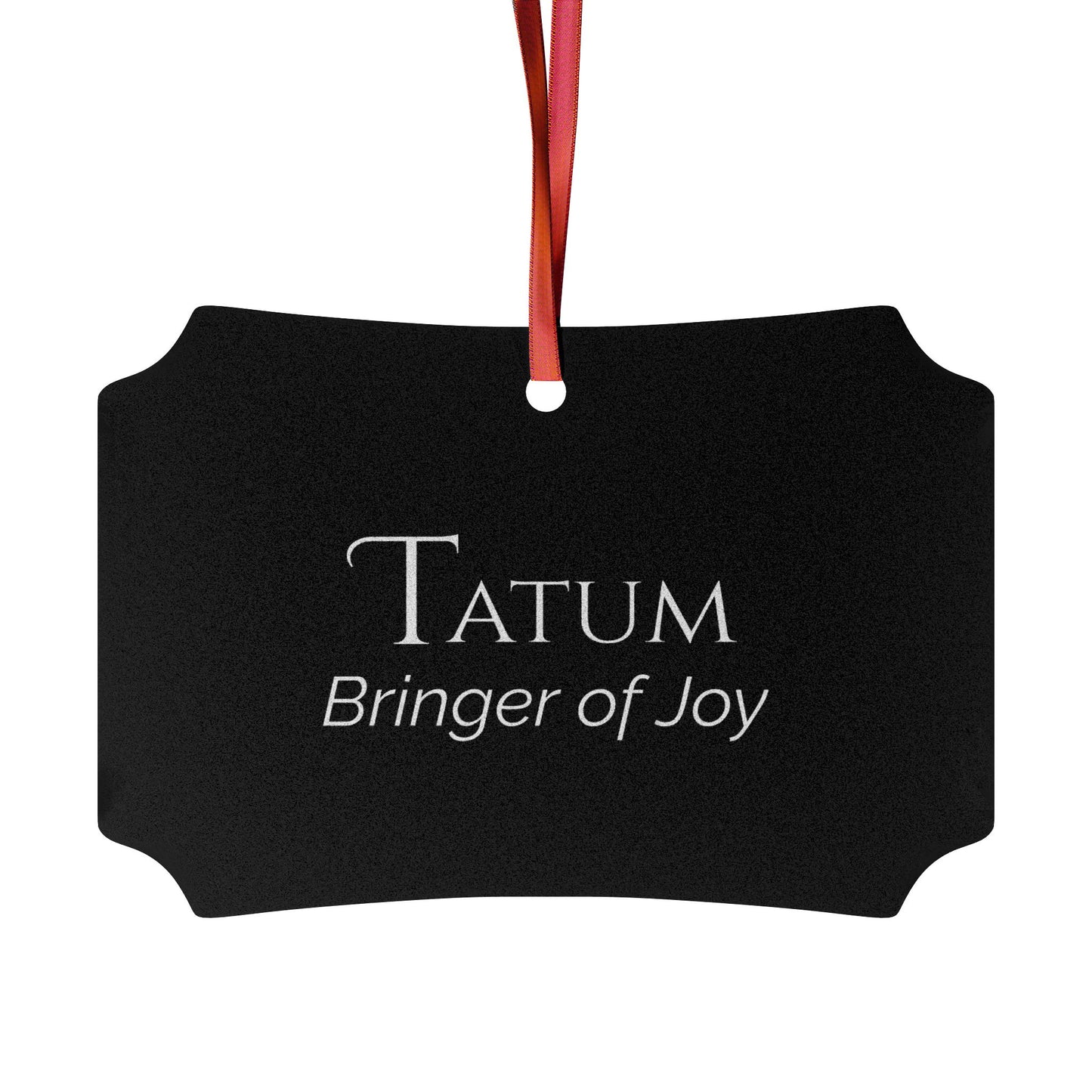 Tatum - Elegant Custom Name Meaning Ornament