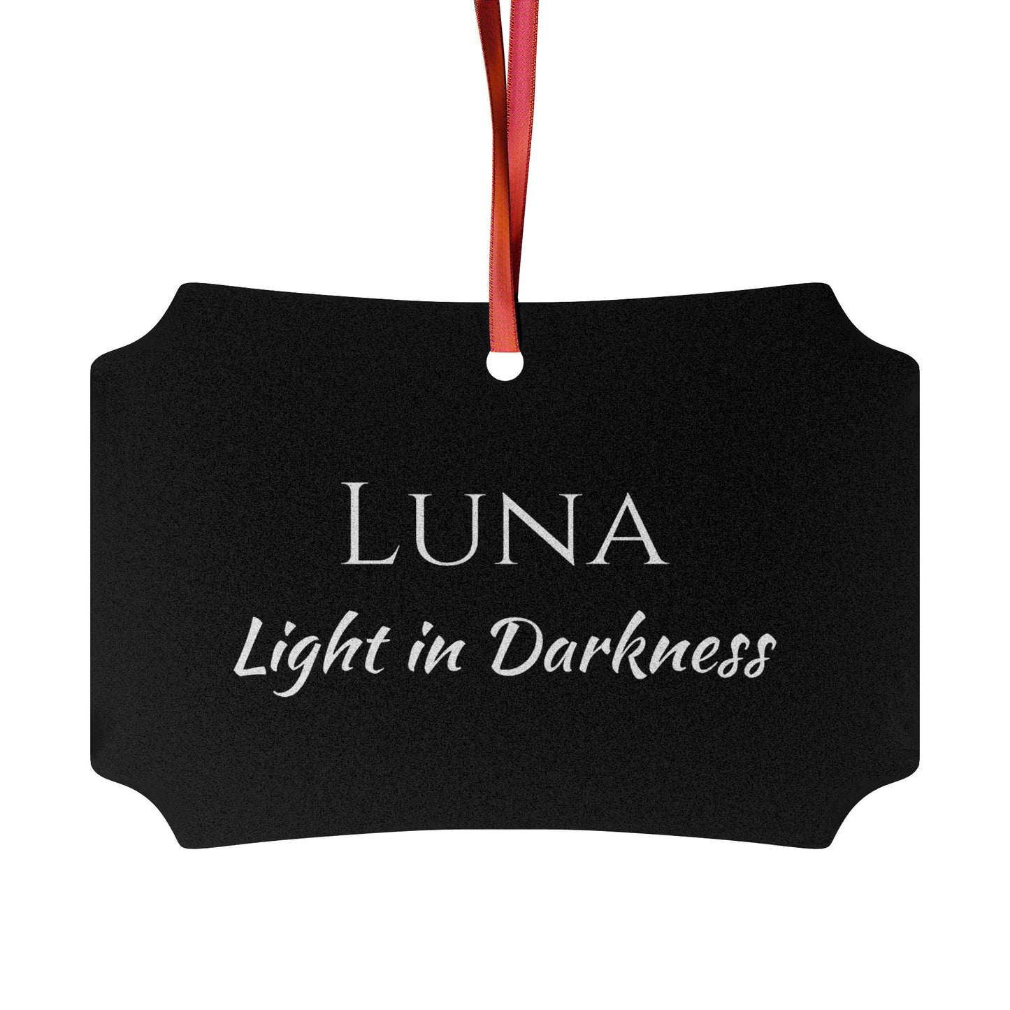 Luna - Elegant Custom Name Meaning Ornament