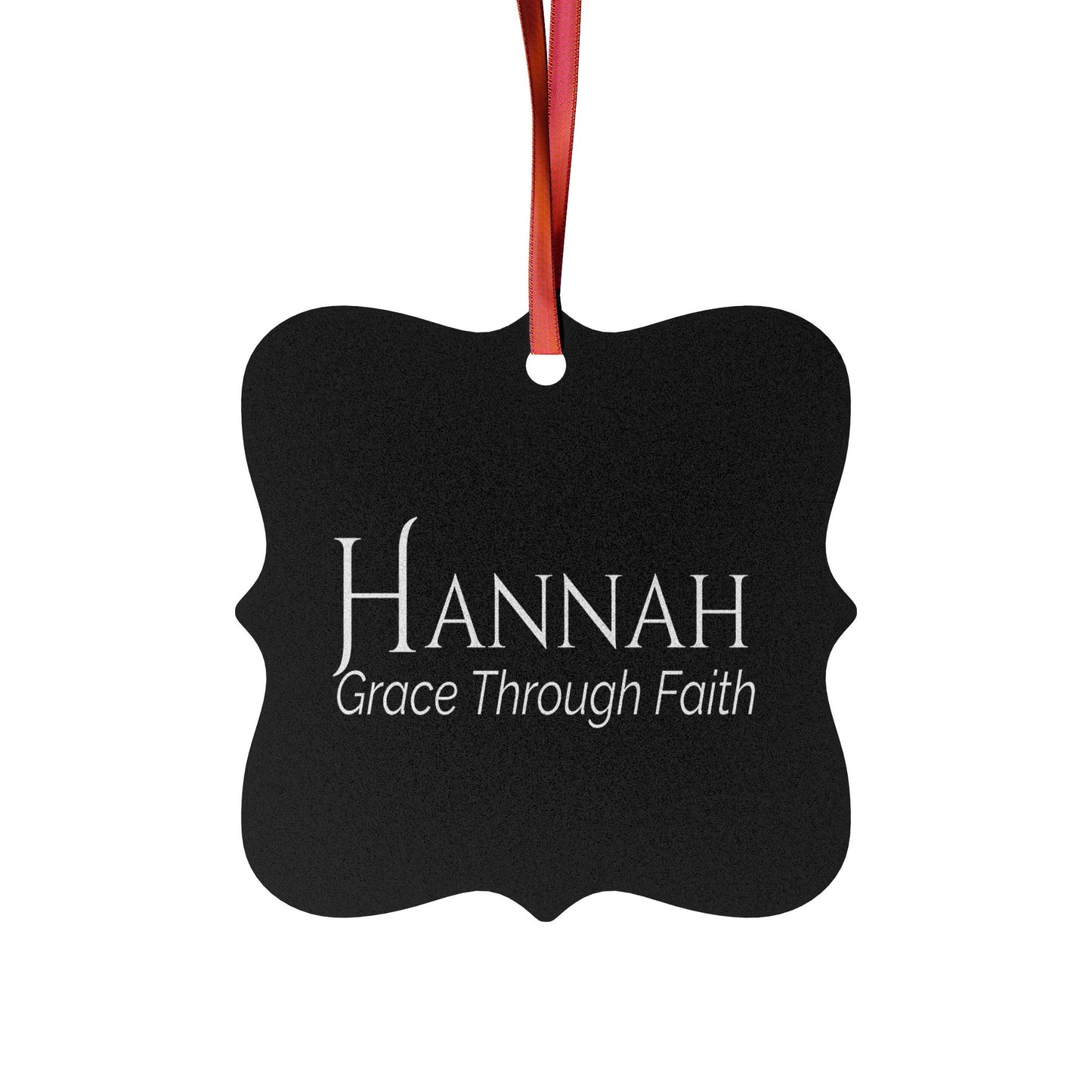 Hannah - Elegant Custom Name Meaning Ornament