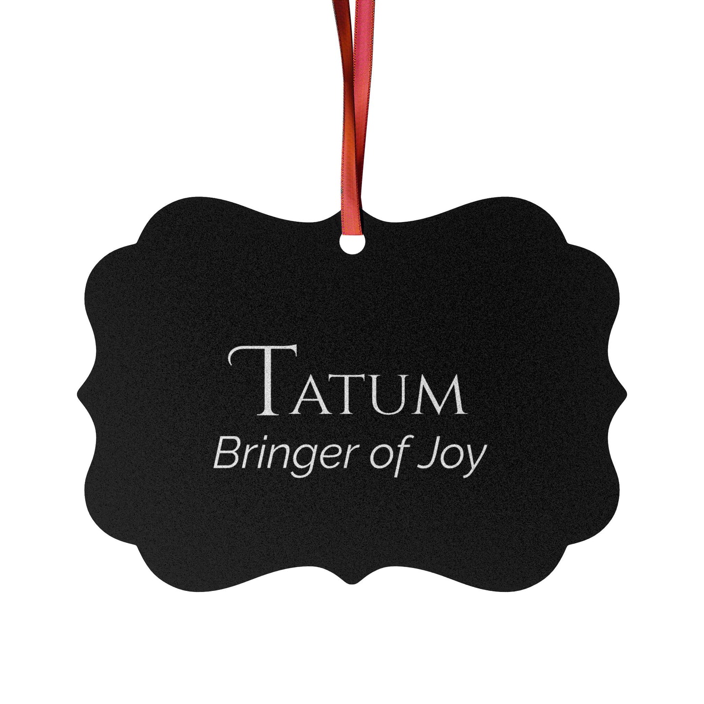 Tatum - Elegant Custom Name Meaning Ornament