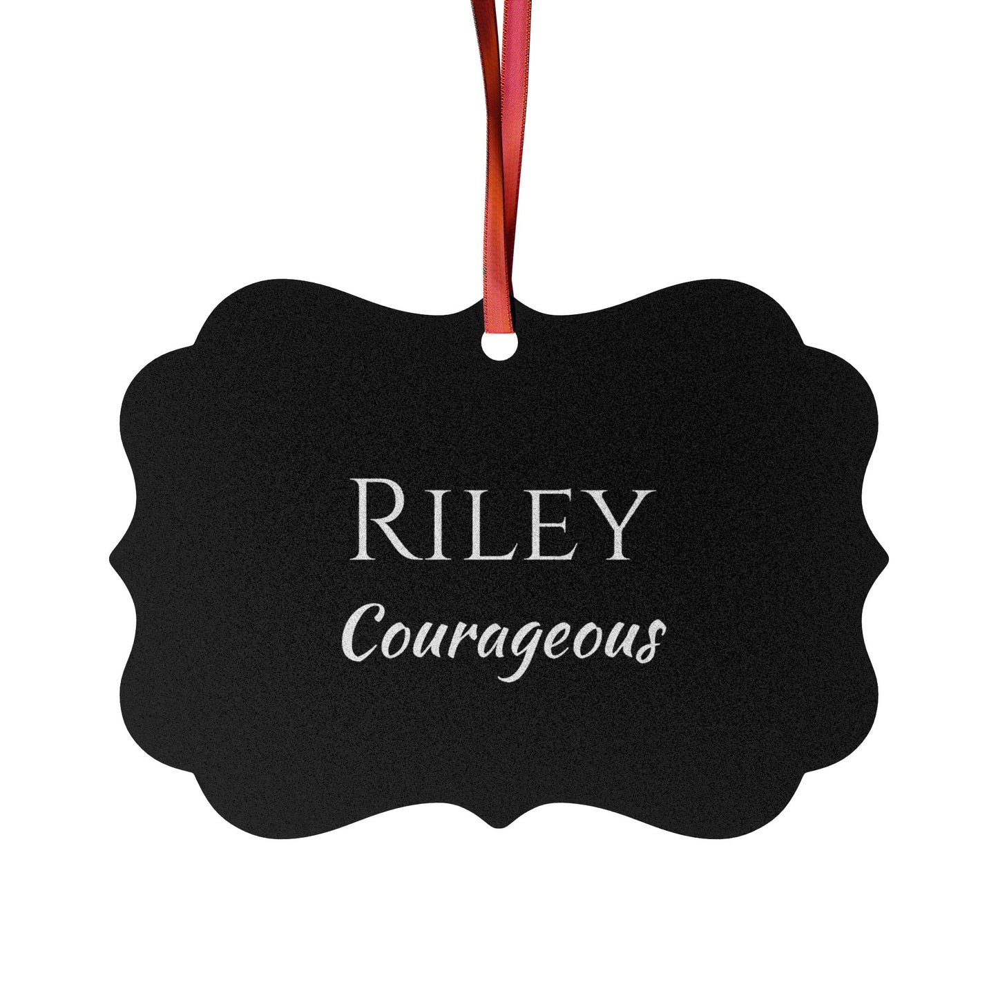 Riley - Elegant Custom Name Meaning Ornament