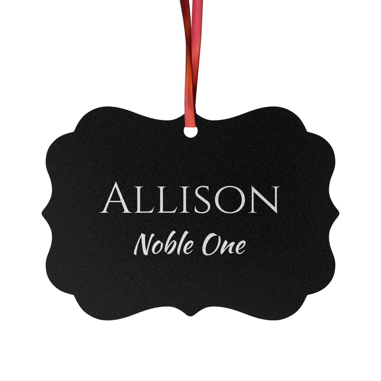 Allison - Elegant Custom Name Meaning Ornament