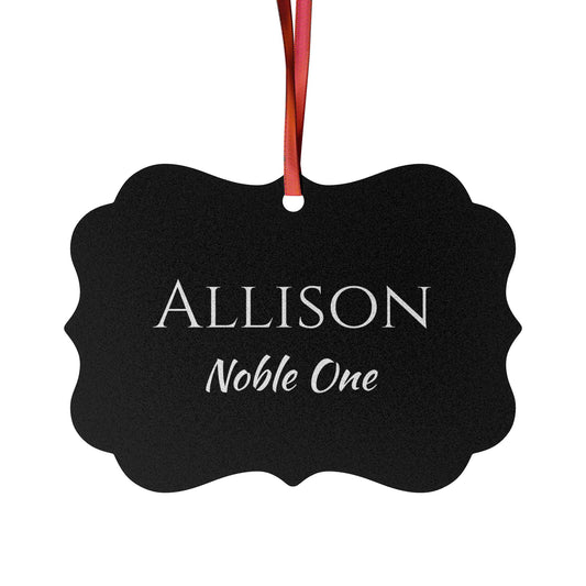 Allison - Elegant Custom Name Meaning Ornament