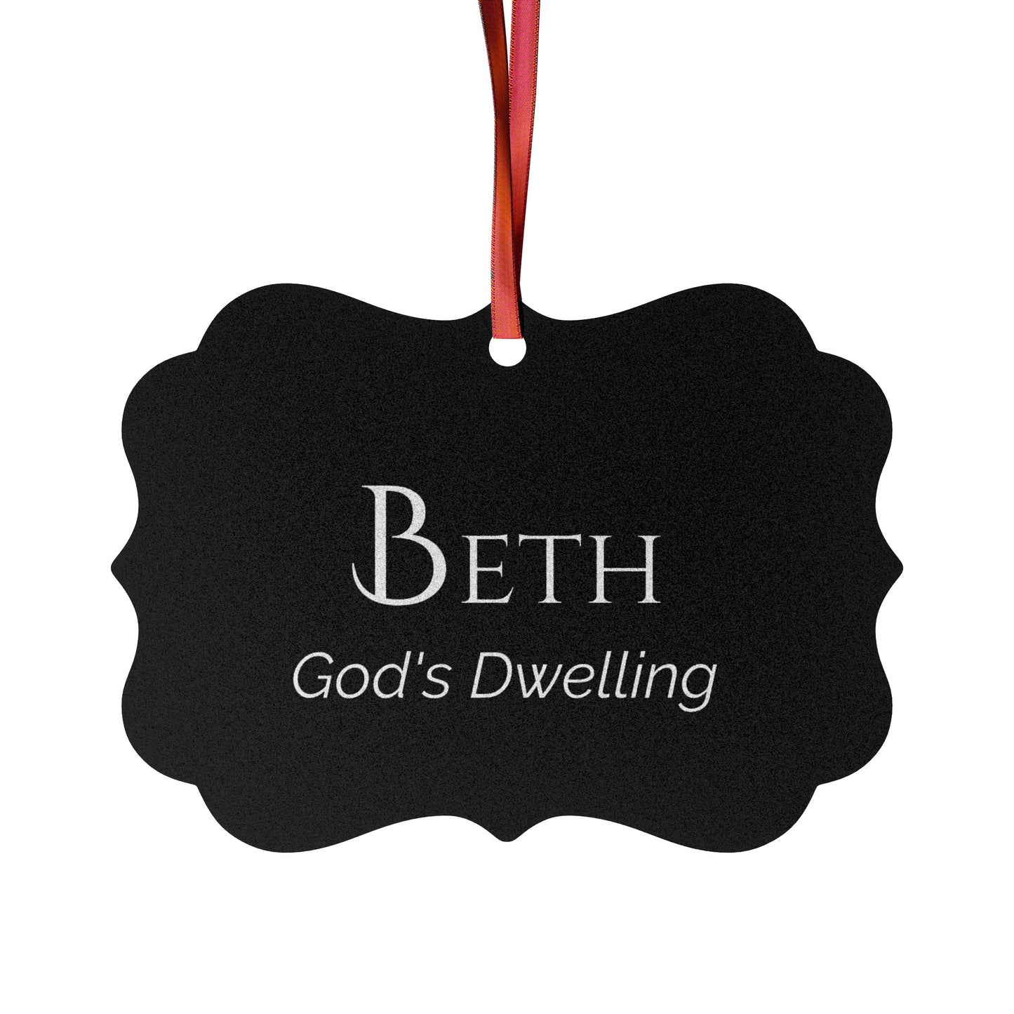 Beth - Elegant Custom Name Meaning Ornament