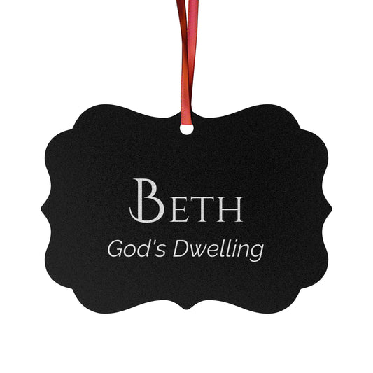 Beth - Elegant Custom Name Meaning Ornament